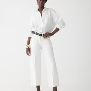 J. Crew Sydney wide-leg pant in bi-stretch cotton blend BF404 Size 6